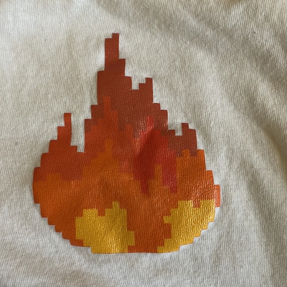 sapnap merch minecraft youtuber shirt size small white and red unisex - Picture 2 of 4